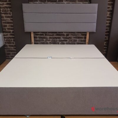 24 inch headboard & base  Wool Clay & matching 2 drawer base (mattress not included)